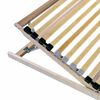 vidaXL Βάση κρεβατιού με λάμες Καφέ 100 x 190 cm Στερεό Ξύλο Μηλιάς