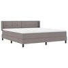 vidaXL &Kappa;&rho;&epsilon;&beta;ά&tau;&iota; &mu;&epsilon; &epsilon;&lambda;&alpha;&tau;ή&rho;&iota;&alpha; &mu;&epsilon; &sigma;&tau;&rho;ώ&mu;&alpha; Taupe 200 x 180 cm ύ&phi;&alpha;&sigma;&mu;&alpha;