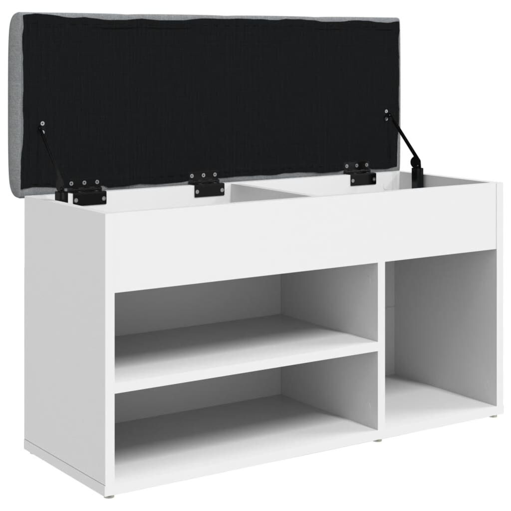 vidaXL Παπουτσοθήκη Λευκή 82 x 32 x 45,5 εκ. από Επεξεργασμένο Ξύλο