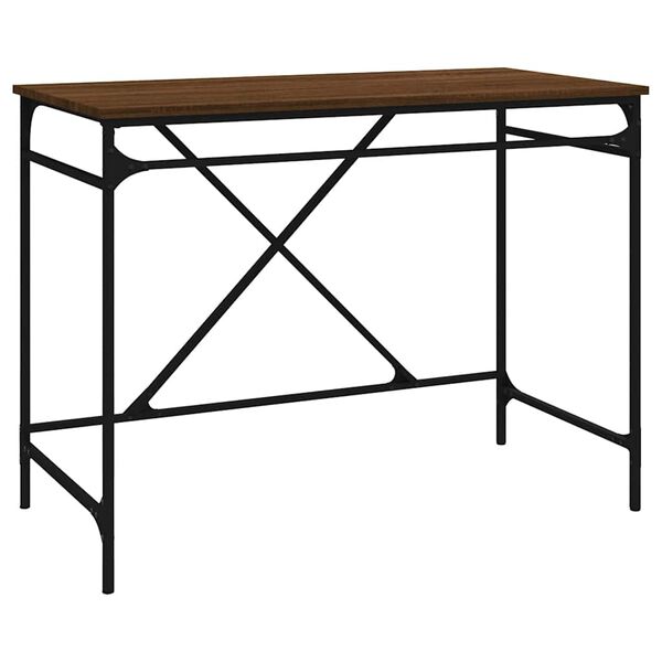 vidaXL Γραφείο Καφέ Δρυς 100 x 50 x 75 εκ. από Επεξεργασμένο Ξύλο