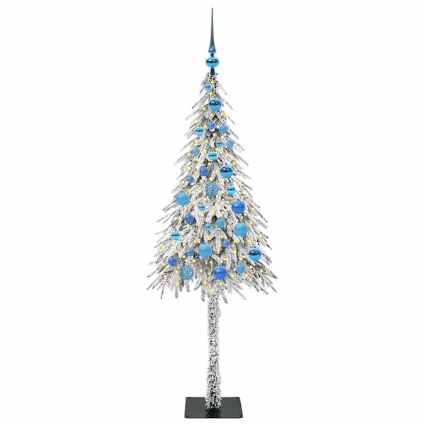 vidaXL Χριστουγεννιάτικο Δέντρο με 150 LED Λευκό 150 cm ΠΕ και Ατσάλι