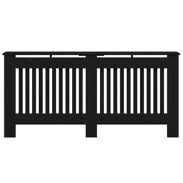 vidaXL Καπάκι Καλοριφέρ Μαύρη Οξυά 172 x 19 x 81,5 cm