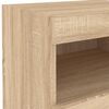vidaXL Κομοδίνα με Φώτα LED 2 τεμ. Sonoma Δρυς 50x40x45 εκ.