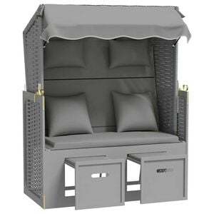 vidaXL &Xi;&alpha;&pi;&lambda;ώ&sigma;&tau;&rho;&alpha; Strandkorb &Gamma;&kappa;&rho;&iota; &Sigma;&upsilon;&nu;&theta;&epsilon;&tau;&iota;&kappa;ό &Rho;&alpha;&tau;ά&nu;/&Mu;&alpha;&sigma;ί&phi; &Xi;ύ&lambda;&omicron; +&Mu;&alpha;&xi;&iota;&lambda;ά&rho;&iota;&alpha;