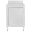 vidaXL Ερμάριο Πάγκος Εργασίας 60 x 60 x 96 εκ. από Ανοξείδωτο Ατσάλι