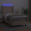 vidaXL &Kappa;&rho;&epsilon;&beta;ά&tau;&iota; Boxspring &Sigma;&tau;&rho;ώ&mu;&alpha;&LED &Kappa;&alpha;&pi;&omicron;&upsilon;&tau;&sigma;ί&nu;&omicron; 80x200 &epsilon;&kappa;. &Sigma;&upsilon;&nu;&theta;. &Delta;έ&rho;&mu;&alpha;