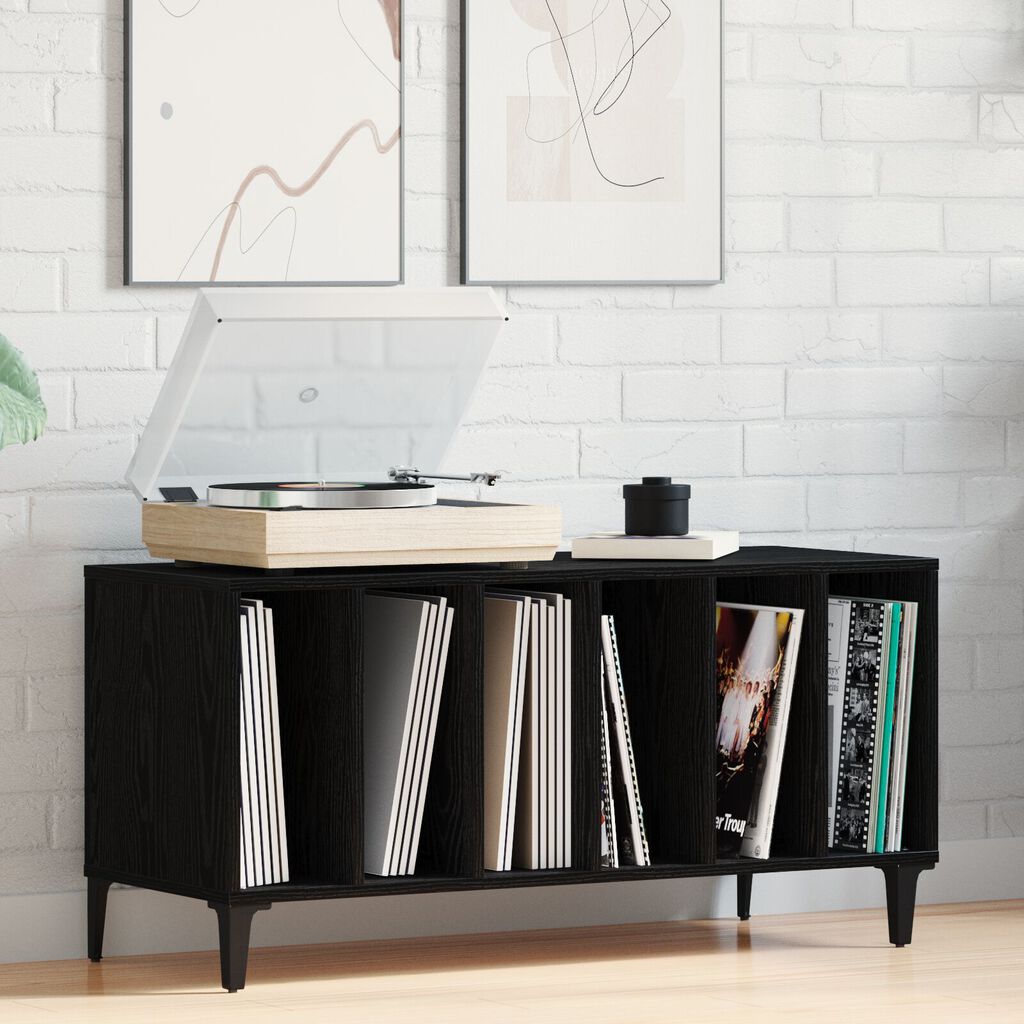 vidaXL ντουλάπι δισκίων Μαύρης Δρυός - 100x38x48 εκ από επεξεργασμένο ξύλο
