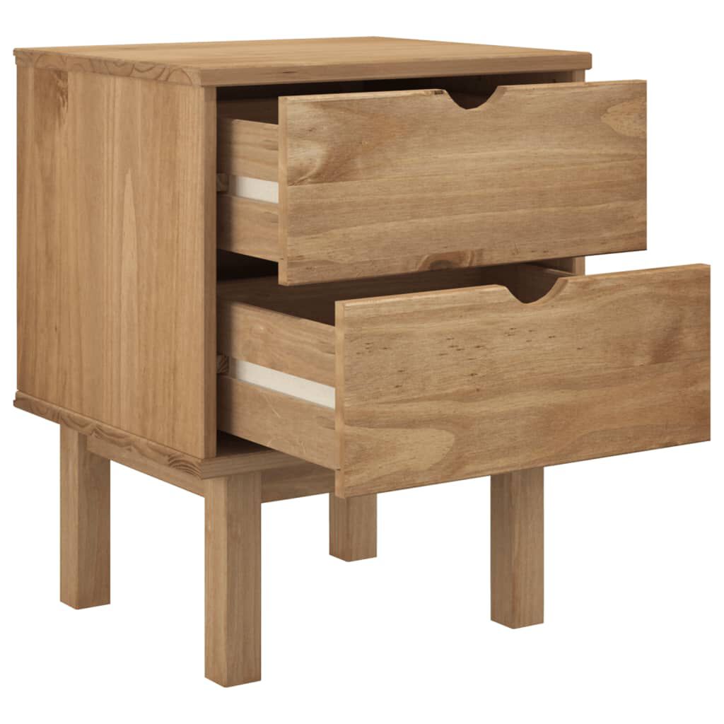 vidaXL Κομοδίνο OTTA 45x39x57 εκ. από Μασίφ Ξύλο Πεύκου