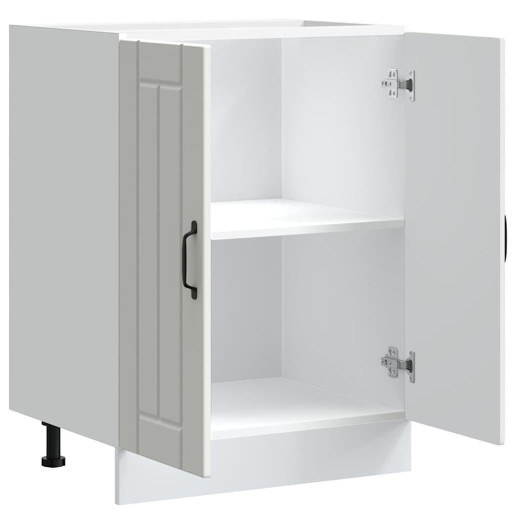 vidaXL Ντουλάπι βάσης νεροχύτη "Lucca" High Gloss White