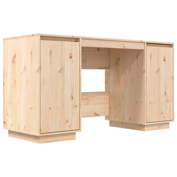 vidaXL Γραφείο 140 x 50 x 75 εκ. από Μασίφ Ξύλο Πεύκου