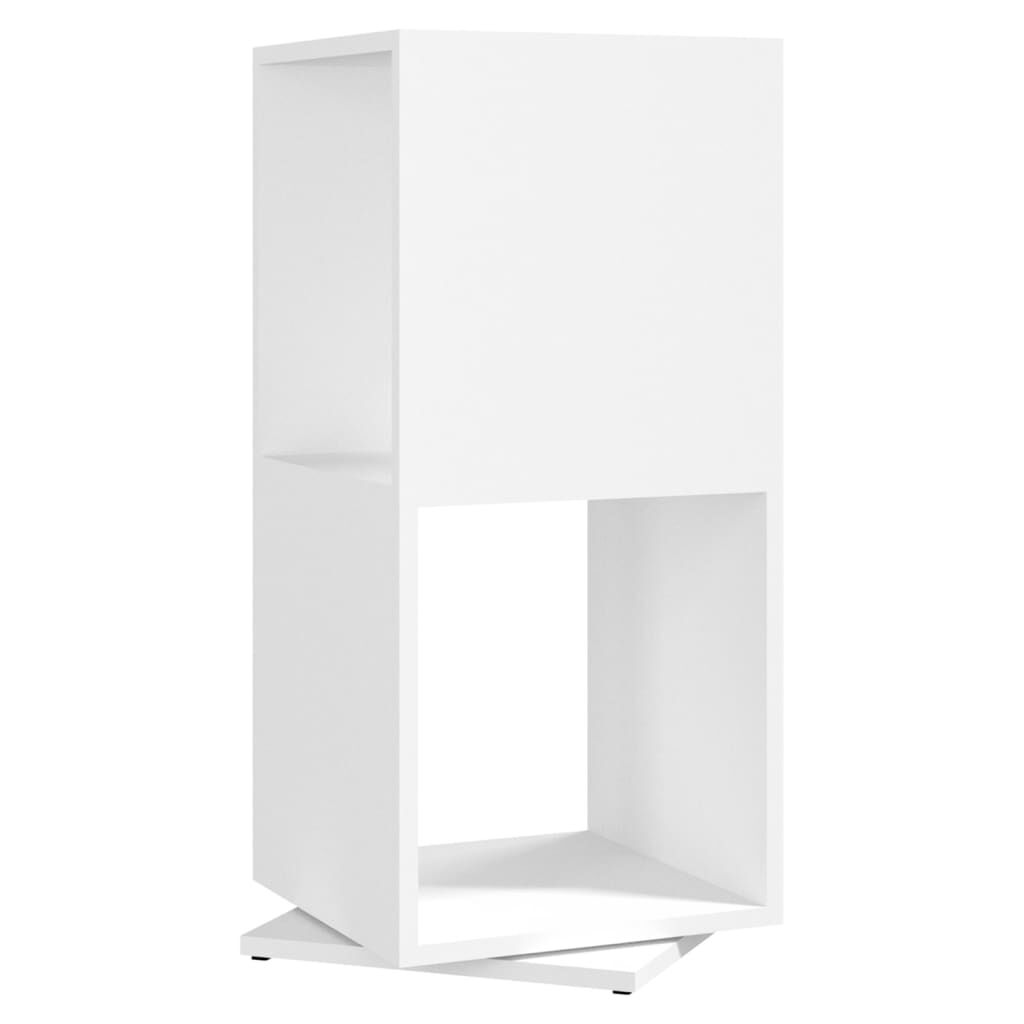 vidaXL Ντουλάπι Περιστρεφόμενο Λευκό 34,5x34,5x75,5 εκ. Επεξ. Ξύλο