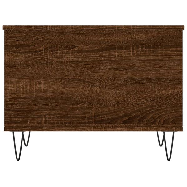 vidaXL Τραπεζάκι Σαλονιού Καφέ Δρυς 60x44,5x45 εκ. Επεξεργασμένο Ξύλο