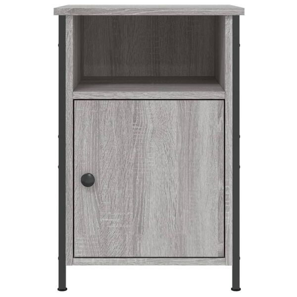 vidaXL Κομοδίνα 2 τεμ. Γκρι Sonoma 40x42x60εκ. από Επεξεργασμένο Ξύλο