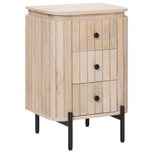 vidaXL &Chi;&epsilon;&iota;&rho;&omicron;&pi;&omicron;ί&eta;&tau;&omicron; &Kappa;&omicron;&mu;&omicron;&delta;ί&nu;&omicron; &Lambda;&epsilon;&upsilon;&kappa;ό 40 x 30 x 60 cm &Sigma;&tau;&epsilon;&rho;&epsilon;ό &xi;ύ&lambda;&omicron; &mu;ά&nu;&gamma;&kappa;&omicron;