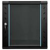 vidaXL Ντουλάπα δικτύου με αποθήκευση Μαύρο 60 x 45 x 65 εκ Ατσάλι