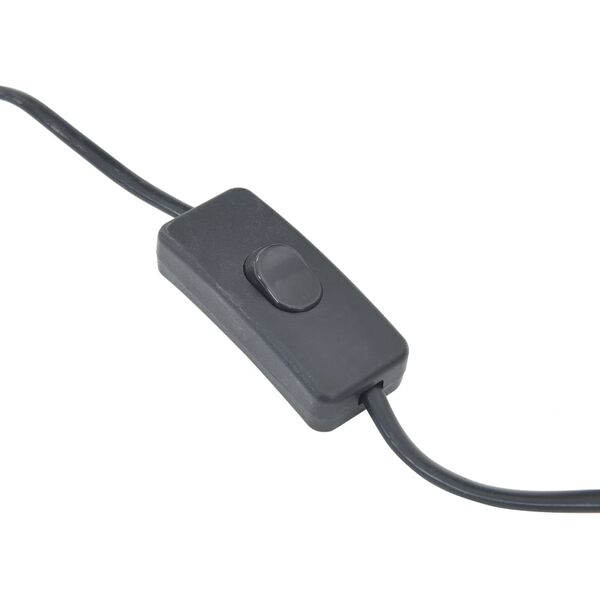 vidaXL Φωτιστικό Δαπέδου Μαύρο 84 εκ. Ξύλο Ιτιάς Ε27