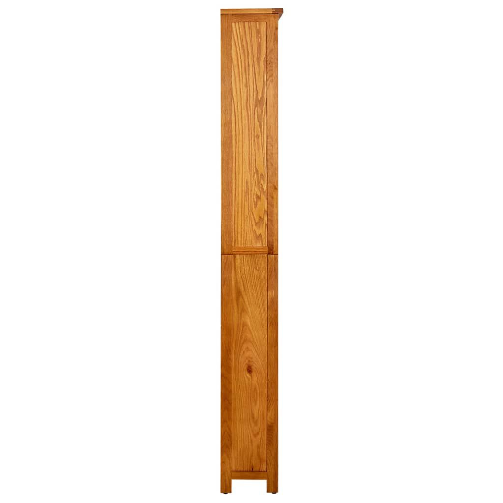 vidaXL Βιβλιοθήκη με 6 Επίπεδα 80 x 22,5 x 180 εκ. Μασίφ Ξύλο Δρυός