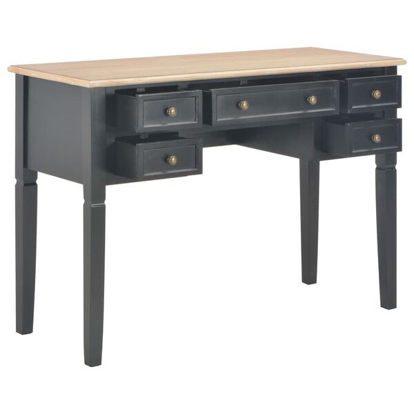 vidaXL Γραφείο Μαύρο 109,5 x 45 x 77,5 εκ. Ξύλινο