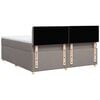 vidaXL &Kappa;&rho;&epsilon;&beta;ά&tau;&iota; Boxspring &mu;&epsilon; &Sigma;&tau;&rho;ώ&mu;&alpha; Taupe 180x200 &epsilon;&kappa;. &Upsilon;&phi;&alpha;&sigma;&mu;ά&tau;&iota;&nu;&omicron;