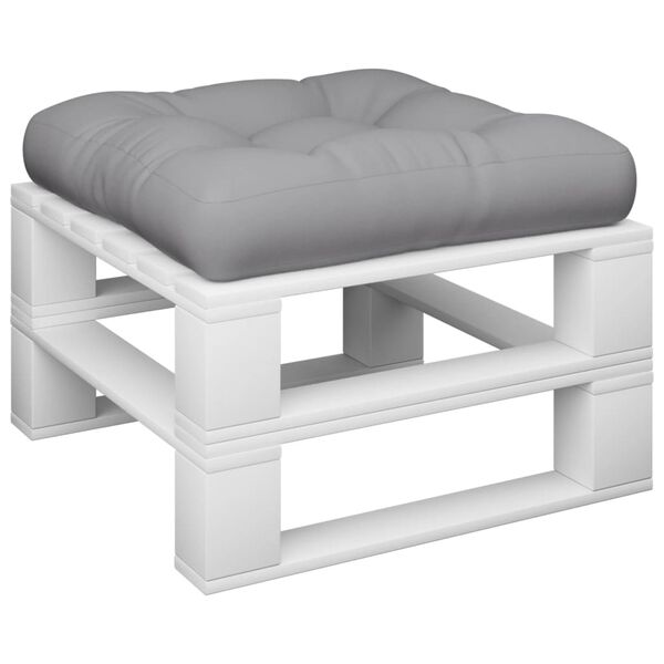 vidaXL Μαξιλάρι Παλέτας Γκρι 50 x 50 x 12 εκ. Υφασμάτινο