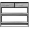 vidaXL Τραπέζι κονσόλας Γκρίζο Σονόμα 90x35x80 cm Ξύλινη κατασκευή