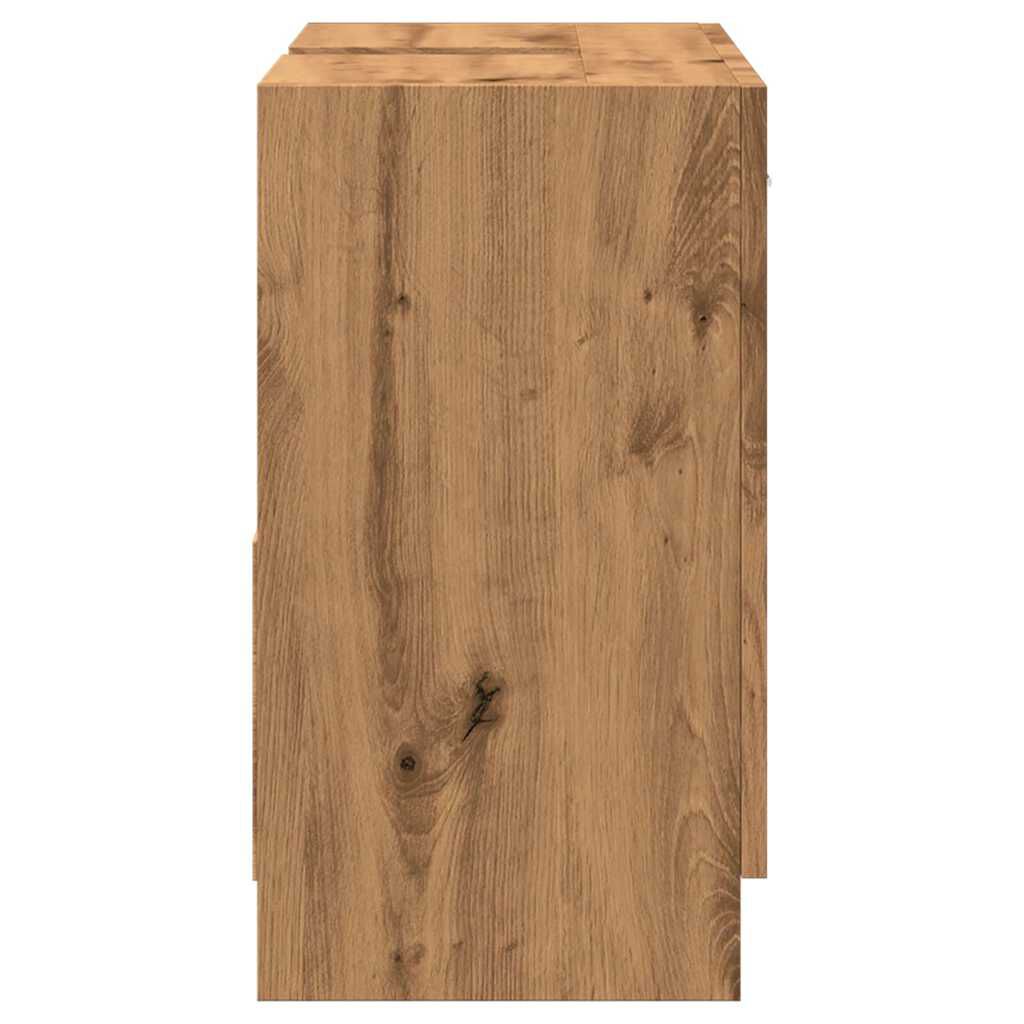 vidaXL Ντουλάπι Νιπτήρα Αρτισιανή Δρυς 63x30x54 εκ Επεξεργασμένο Ξύλο