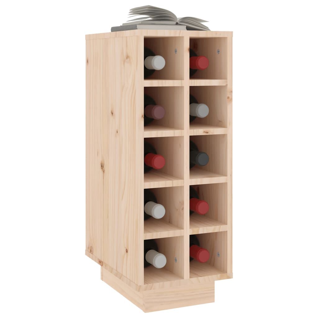 vidaXL Κάβα Κρασιών 23 x 34 x 61 εκ. από Μασίφ Ξύλο Πεύκου