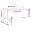 vidaXL Τραπεζάκι Σαλονιού Καφέ Δρυς 90x44,5x45 εκ. Επεξεργασμένο Ξύλο