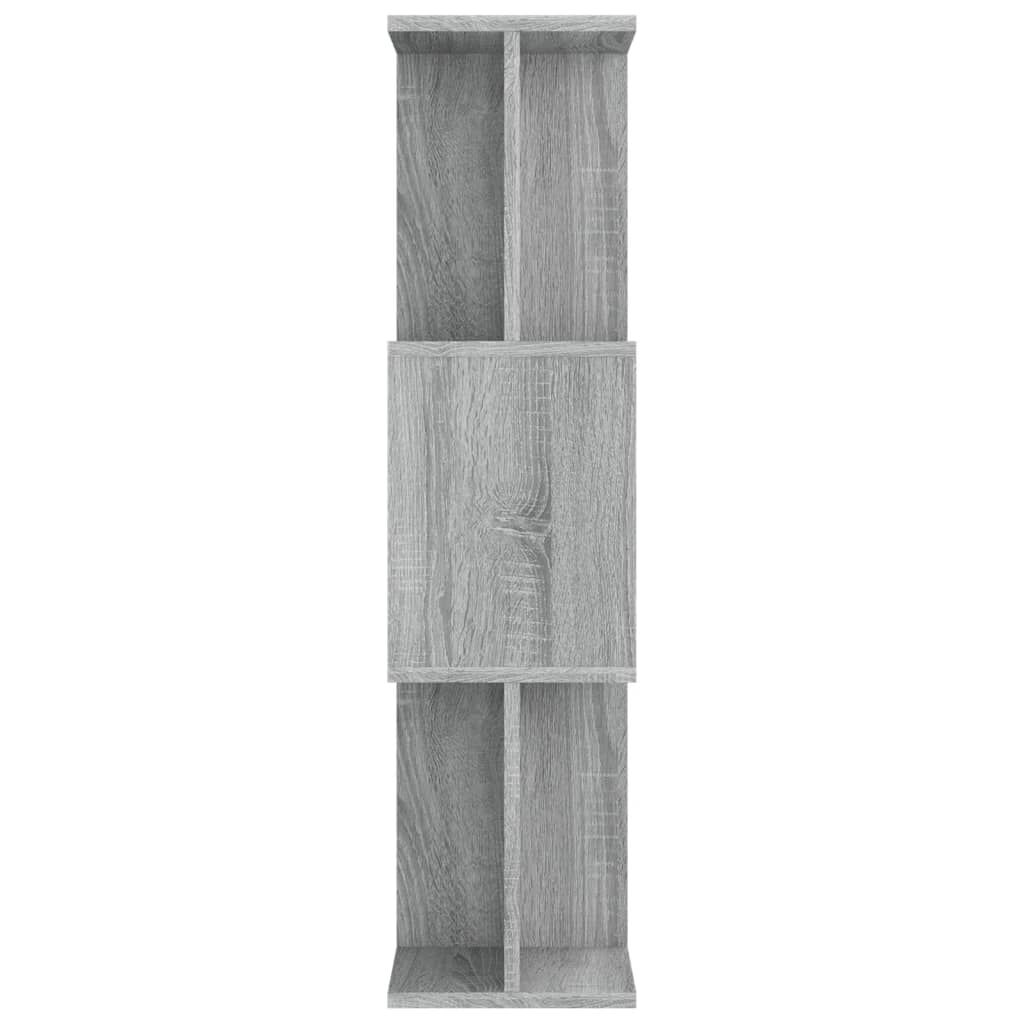 vidaXL Βιβλιοθήκη/Διαχωρ. Χώρου Γκρι Sonoma 80x24x96 εκ. Επεξεργ. Ξύλο
