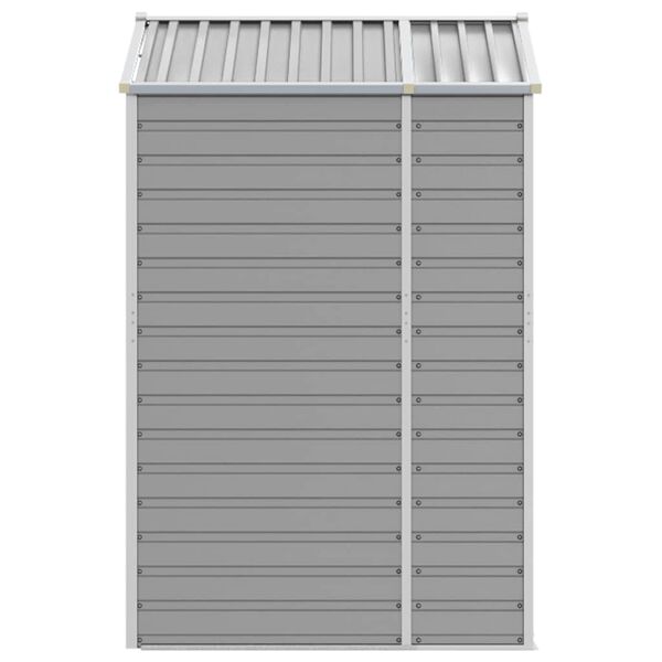vidaXL Αποθήκη Κήπου Ανοιχτό Γκρι 191x130x198 εκ. Γαλβανισμένο Ατσάλι
