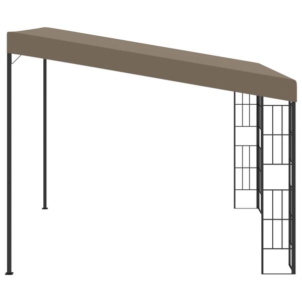 vidaXL Κιόσκι Επιτοίχιο Taupe 3 x 3 μ. Υφασμάτινο