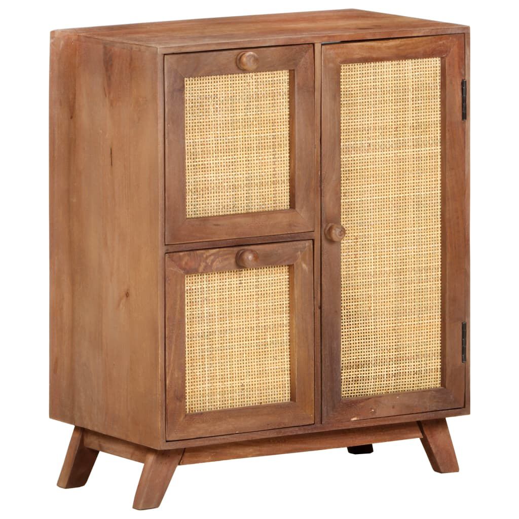 vidaXL Ντουλάπι 60 x 35 x 75 εκ. από Μασίφ Ξύλο Μάνγκο