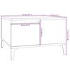 vidaXL Τραπεζάκι Σαλονιού Sonoma Δρυς 55x55x36,5εκ. Επεξεργασμένο Ξύλο