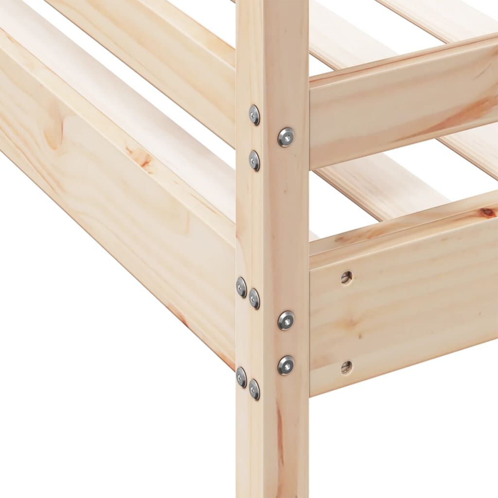 vidaXL Κουκέτα 90x200/120x200 εκ. από Μασίφ Ξύλο Πεύκου