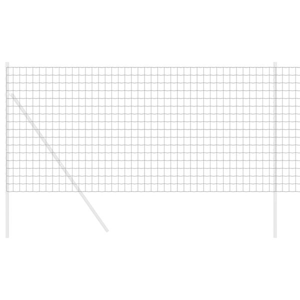 vidaXL Φράχτης Εuro Γκρι 1.4 x 10 m Σίδηρος με επικάλυψη PVC