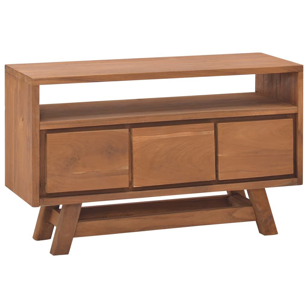 vidaXL Έπιπλο Τηλεόρασης 80 x 30 x 50 εκ. από Μασίφ Ξύλο Teak