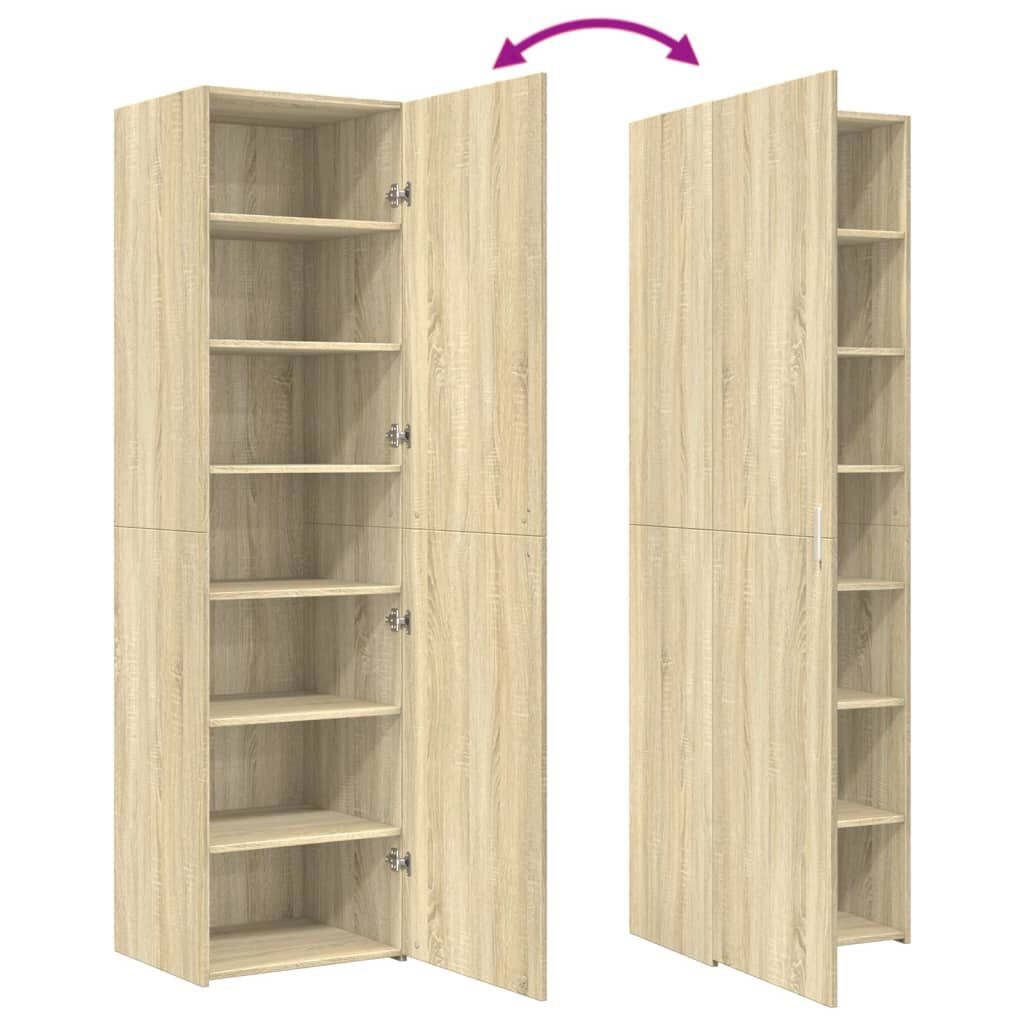 vidaXL Ντουλάπι Sonoma Δρυς 50x42,5x185 εκ. από Επεξεργασμένο Ξύλο