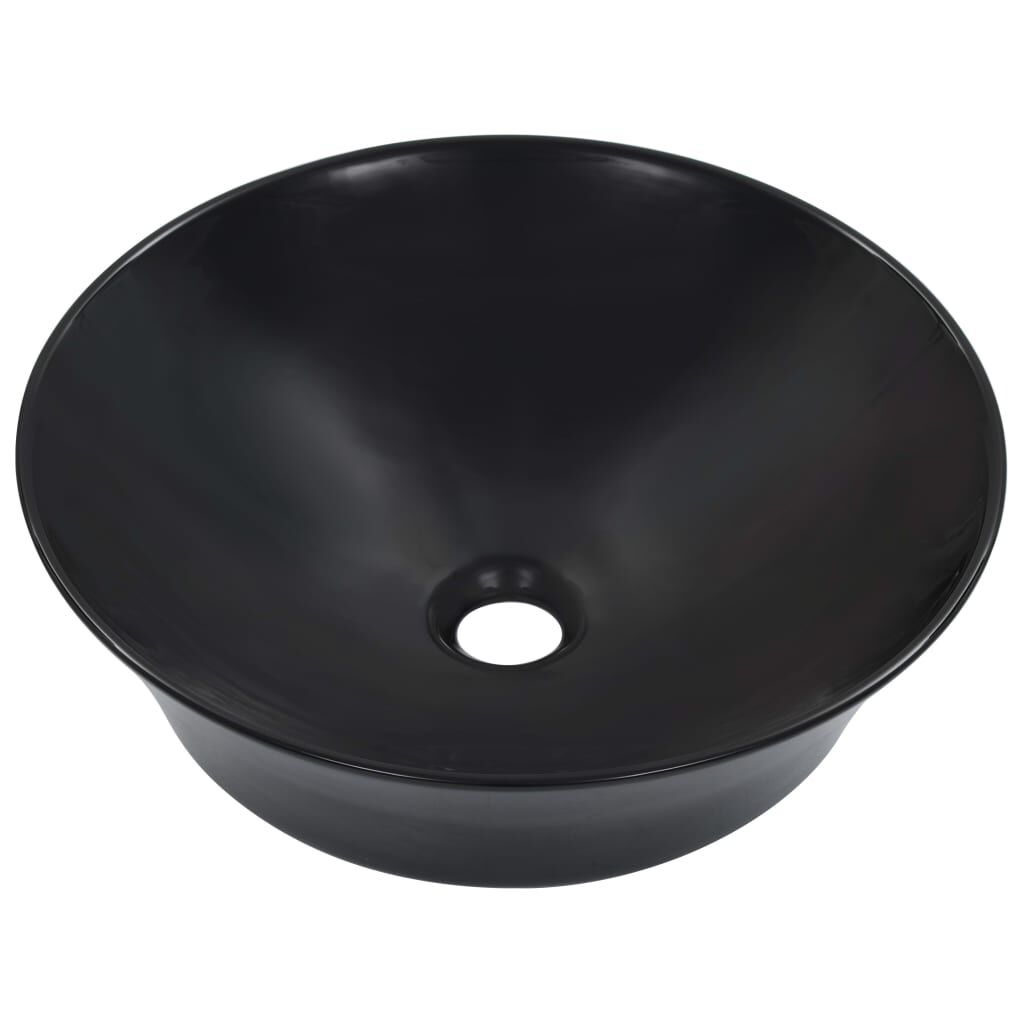 vidaXL Νιπτήρας Μαύρος 41 x 12,5 εκ. Κεραμικός