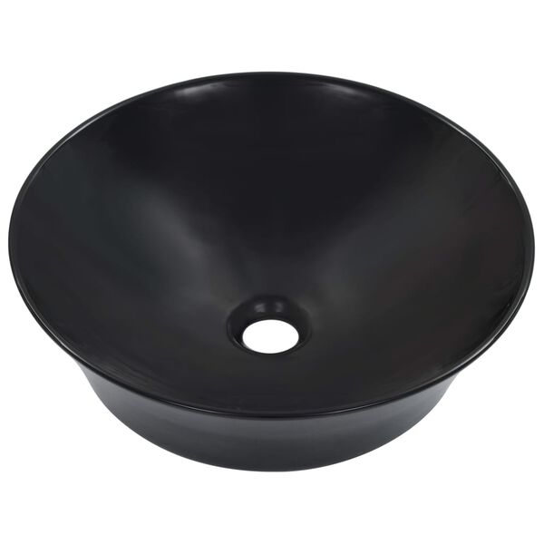 vidaXL Νιπτήρας Μαύρος 41 x 12,5 εκ. Κεραμικός