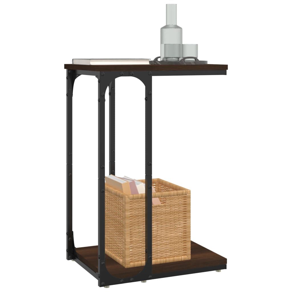 vidaXL Βοηθητικό Τραπέζι Καφέ Δρυς 40 x 30 x 60 εκ. Επεξεργασμένο Ξύλο