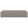 vidaXL Σκελετός Κρεβατιού Χωρίς Στρώμα Taupe 90x190 εκ. Υφασμάτινο