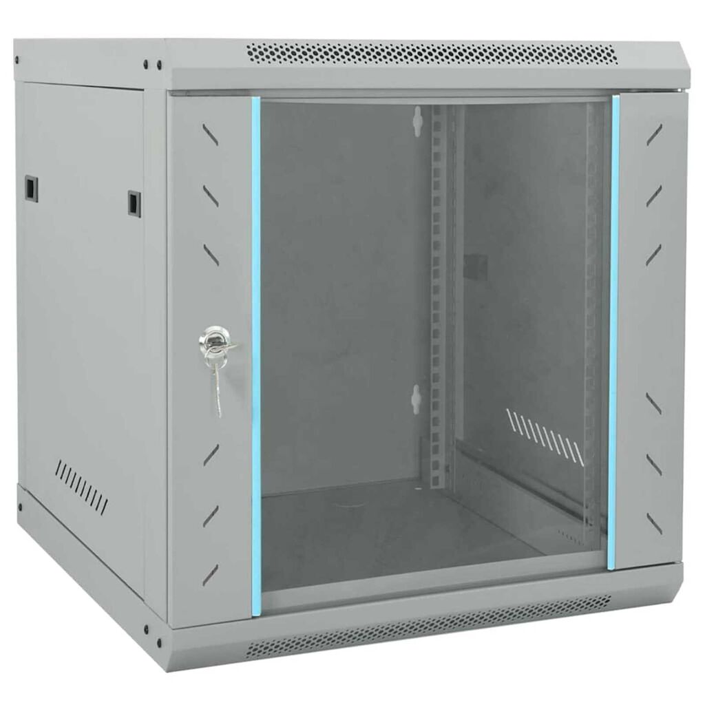 vidaXL Ντουλάπα δικτύου με αποθήκευση Γκρι 53 x 60 x 60 εκ Ατσάλι