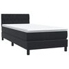 vidaXL &Kappa;&rho;&epsilon;&beta;ά&tau;&iota; Boxspring &mu;&epsilon; &Sigma;&tau;&rho;ώ&mu;&alpha; &Mu;&alpha;ύ&rho;&omicron; 90x210 &epsilon;&kappa;. &Beta;&epsilon;&lambda;&omicron;ύ&delta;&iota;&nu;&omicron;