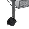vidaXL Τρόλεϊ Κουζίνας 5 Επιπέδων Γκρι 46 x 26 x 105 εκ. Σιδερένιο