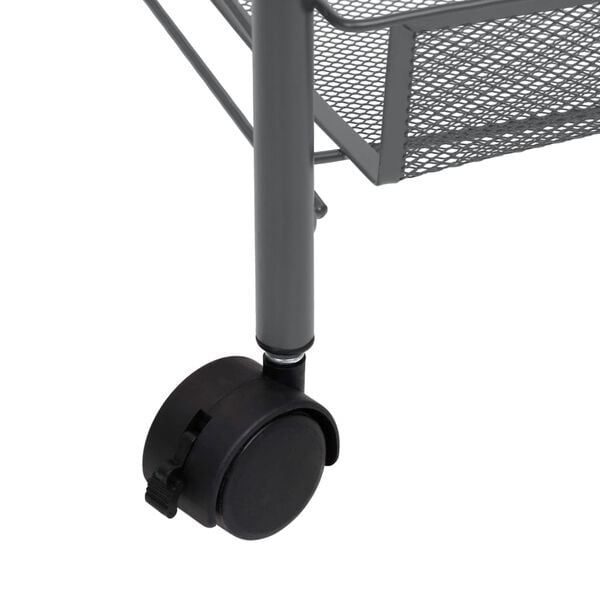 vidaXL Τρόλεϊ Κουζίνας 5 Επιπέδων Γκρι 46 x 26 x 105 εκ. Σιδερένιο