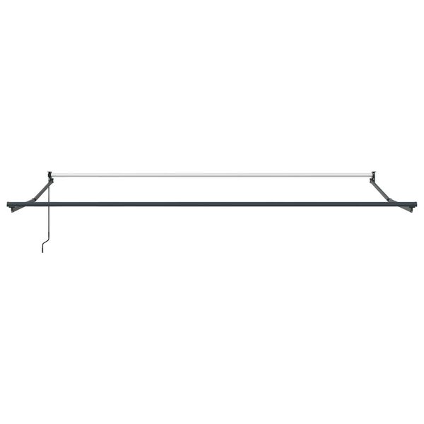 vidaXL Manual Ανασυρόμενη Τέντα Πράσινη και Λευκή 450x300 cm