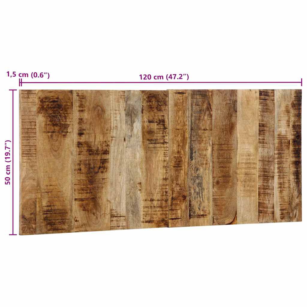 vidaXL κεφαλάρι 120 cm μασίφ ακατέργαστο ξύλο Mango
