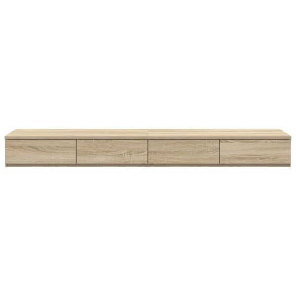 vidaXL Συρτάρια κρεβατιού με συρτάρι Sonoma Δρυς 160 x 36.5 x 16.5 εκ
