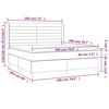 vidaXL &Kappa;&rho;&epsilon;&beta;ά&tau;&iota; Boxspring &mu;&epsilon; &Sigma;&tau;&rho;ώ&mu;&alpha; & LED &Kappa;&rho;&epsilon;&mu; 180x200 &epsilon;&kappa;. &Upsilon;&phi;&alpha;&sigma;&mu;ά&tau;&iota;&nu;&omicron;