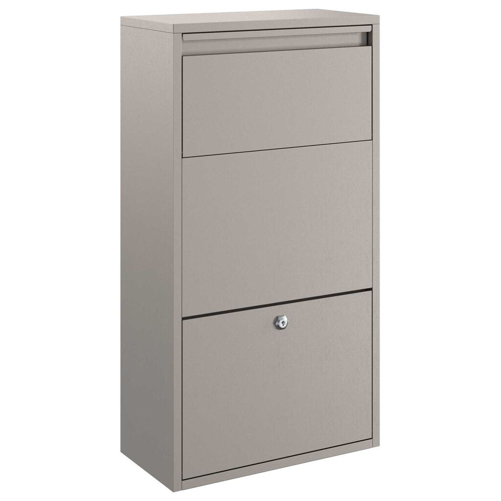 vidaXL Γραμματοκιβώτιο Πακέτων 44x22x82 εκ. Ανθεκτικό Ατσάλι